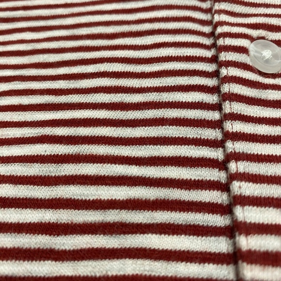 Vince Men's Stripe Slub Cotton Polo Shirt - New - Picture 2 of 5